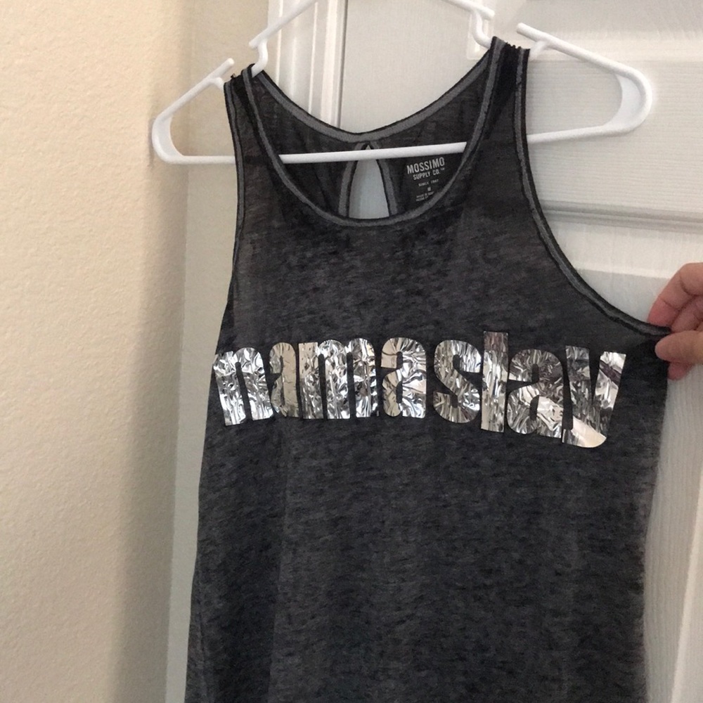Mossimo Supply Co Tank with NAMASLAY letter Size M
